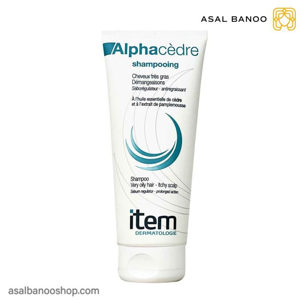 شامپو Alphacedre مناسب موهای چرب و مستعد شوره آیتم