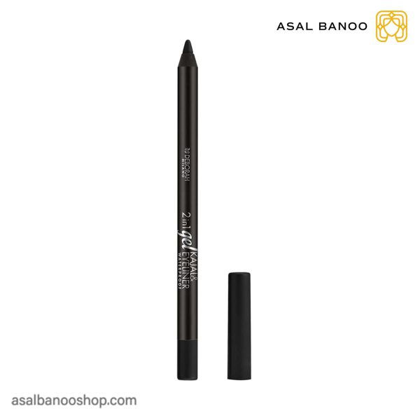 مداد چشم kajal 2in1 gel ضد آب دبورا