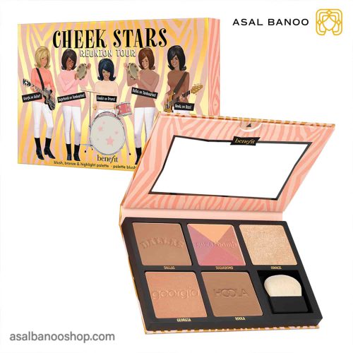 پالت رژگونه، برنزر و هایلایتر Cheek Stars بنفیت