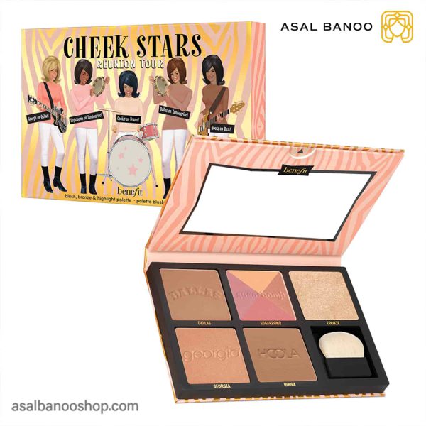 پالت رژگونه، برنزر و هایلایتر Cheek Stars بنفیت