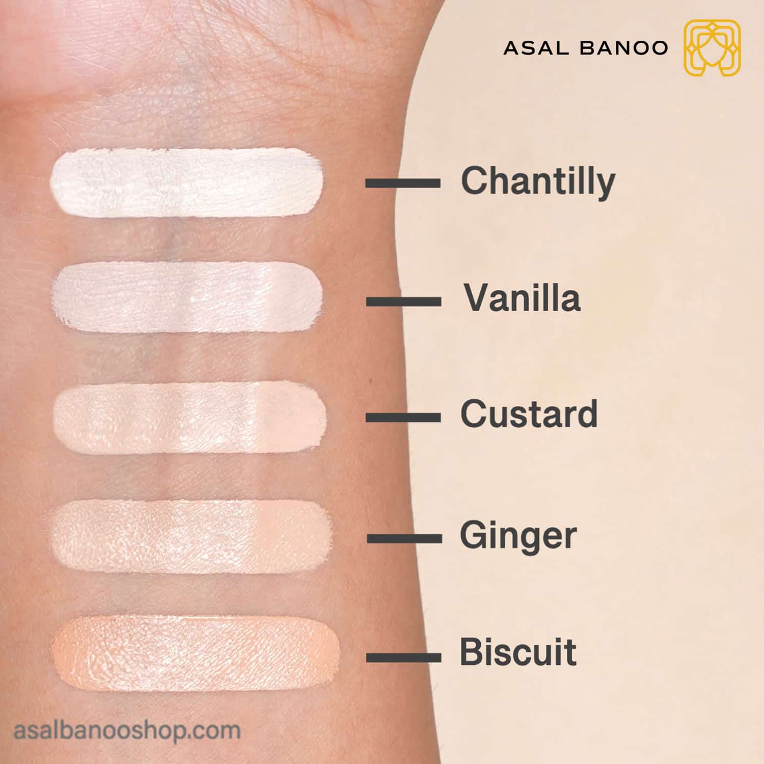 تست رنگ های کانسیلر نارس-min کانسیلر radiant creamy نارس