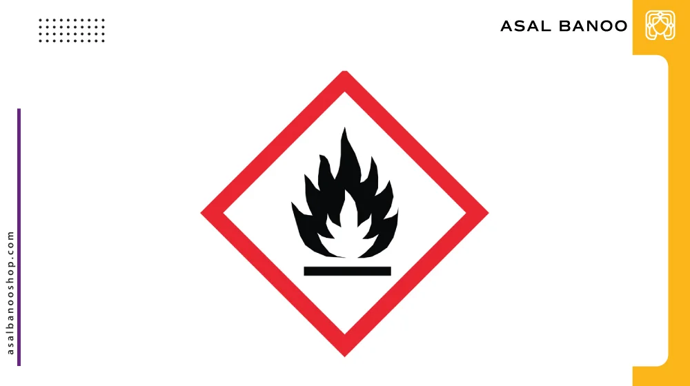 علامت شعله Flammable 