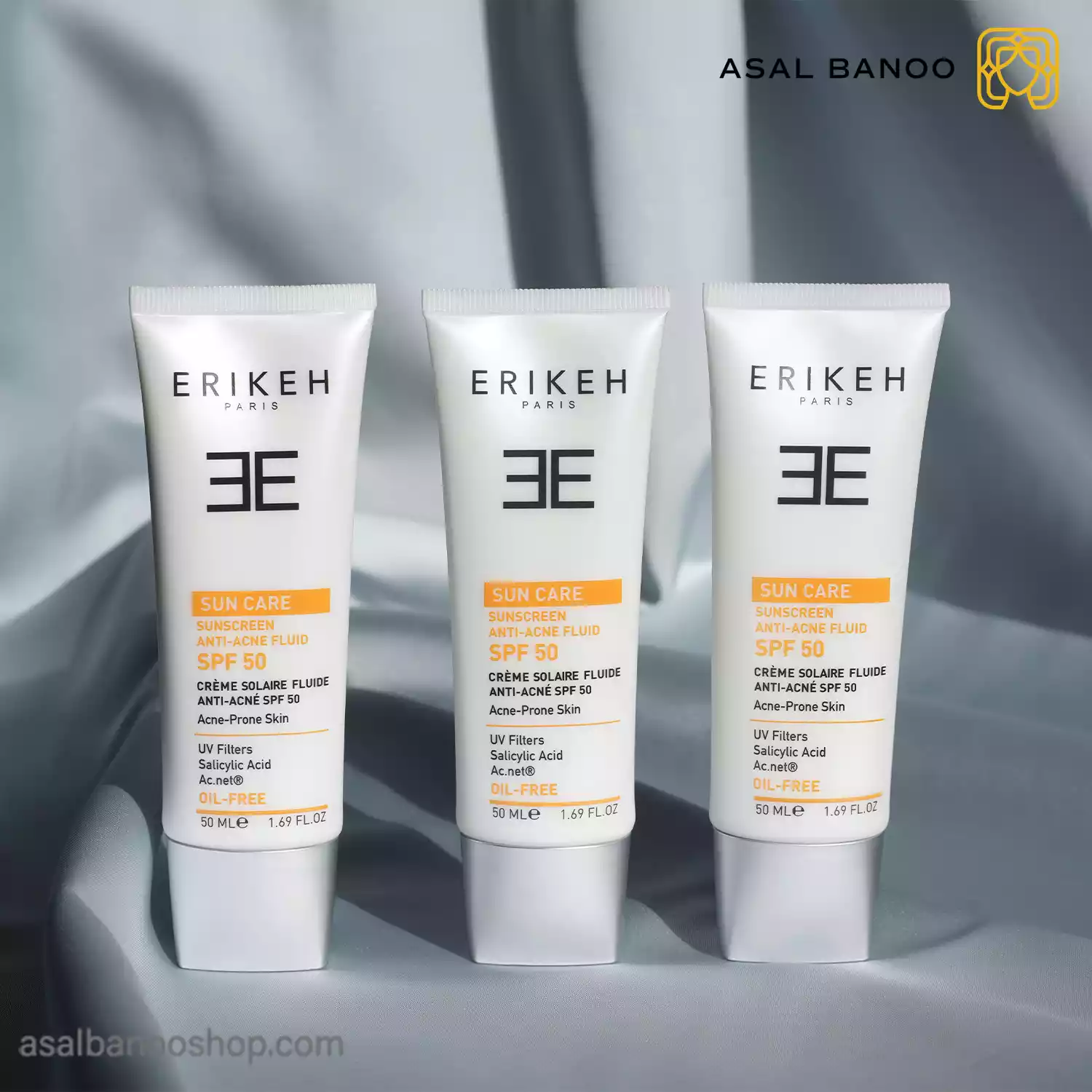 ضد آفتاب ضد جوش اریکه Anti Acne ضد آفتاب بی رنگ آنتی اکنه اریکه