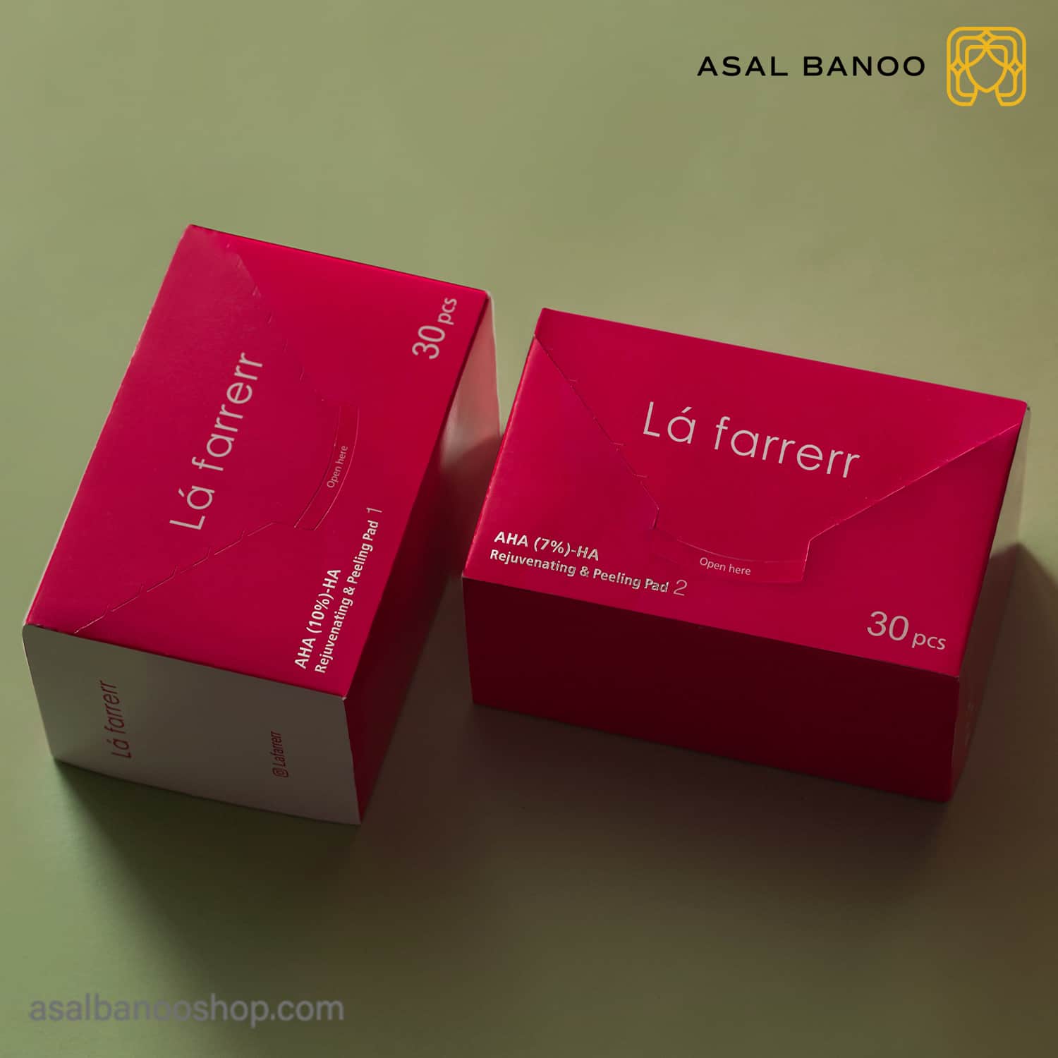 lafarrerr-pad2.1-min پد جوان کننده و لایه بردار پوست 2 لافارر حاوی AHA 7%-HA