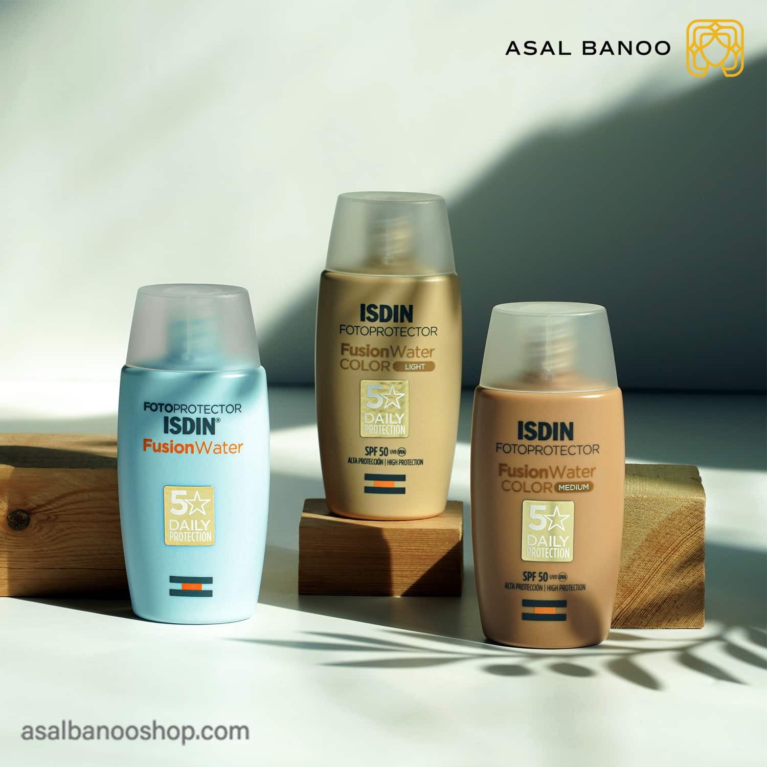ضد آفتاب فیوژن واتر ایزدین-min ضد آفتاب فیوژن واتر SPF50 رنگی ایزدین