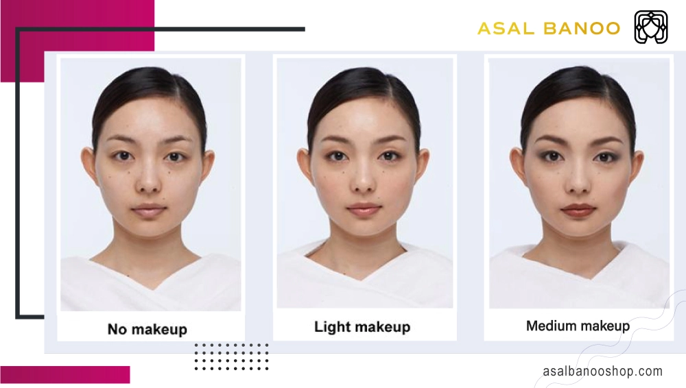 Comparison-type-makeup مقایسه میکاپ دخترانه و مدیوم