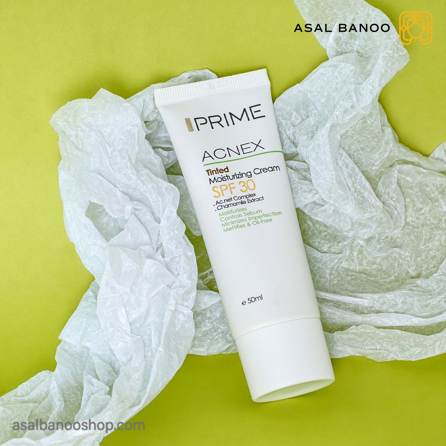 کرم مرطوب کننده رنگی SPF30 پریم مناسب پوست چرب
