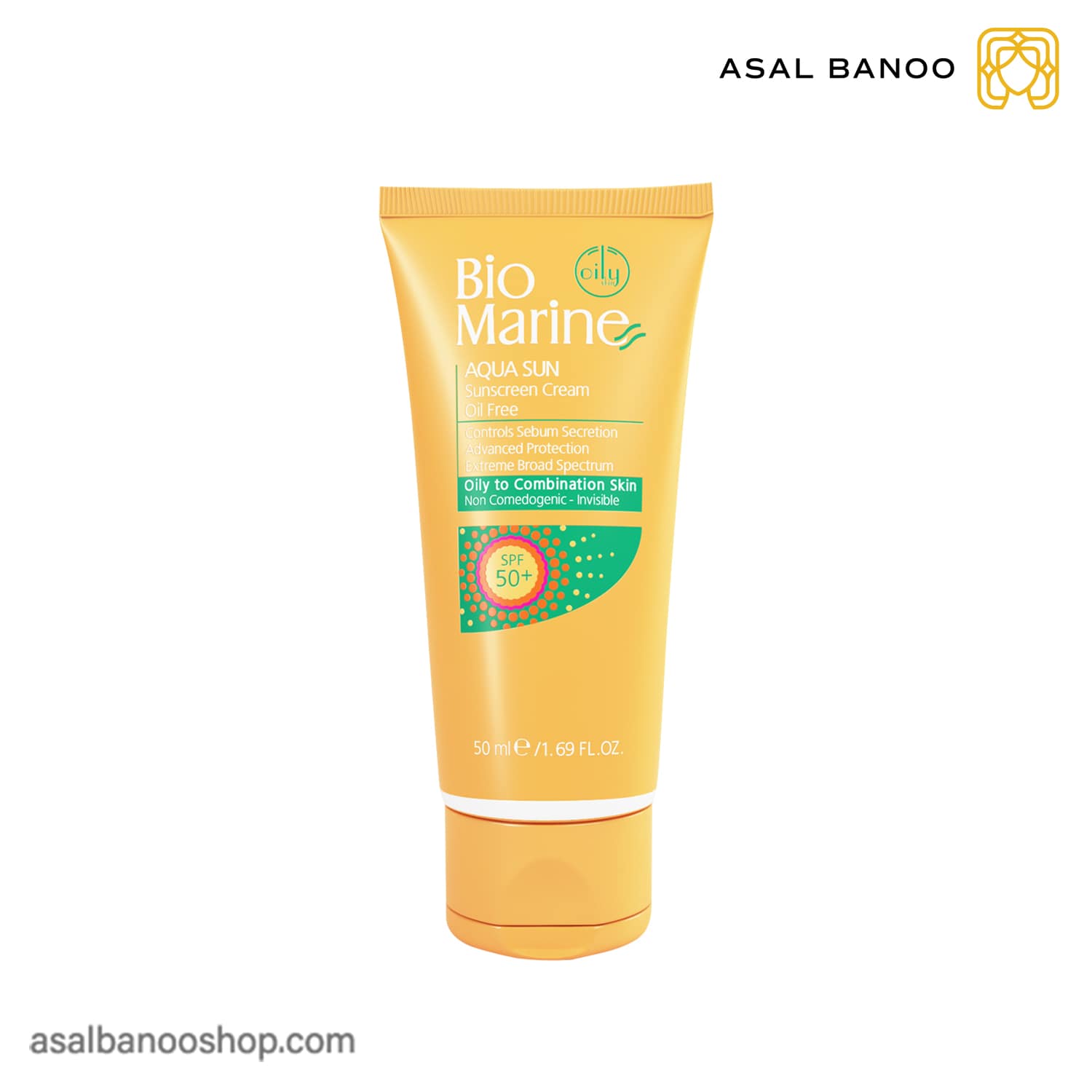 ضد آفتاب فاقد چربی +SPF 50 بایومارین پوست چرب و جوشدار