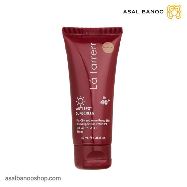 ضد آفتاب ضد لک رنگی پوست چرب و مستعد آکنه SPF40 لافارر