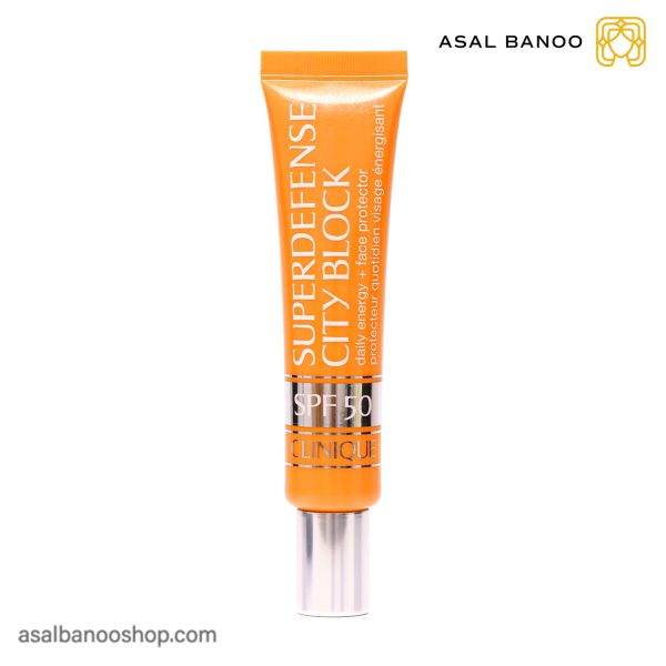 کرم ضد آفتاب انرژی بخش کلینیک مدل سوپردیفنس سیتی بلاک spf50