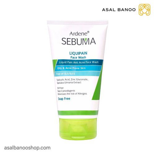 مایع شوینده غیرصابونی Liquipain سبوما مناسب پوست صورت چرب و دارای آکنه